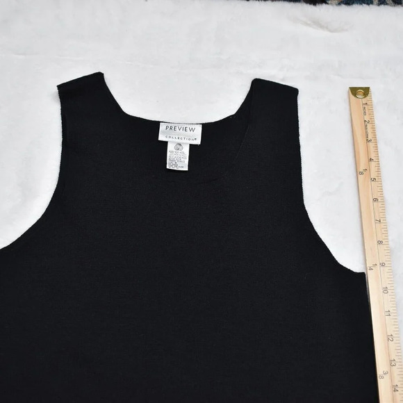 Preview Collection 100% Merino Dress Sz S Minimalist Neutral Classic Preppy VTG - Picture 14 of 14